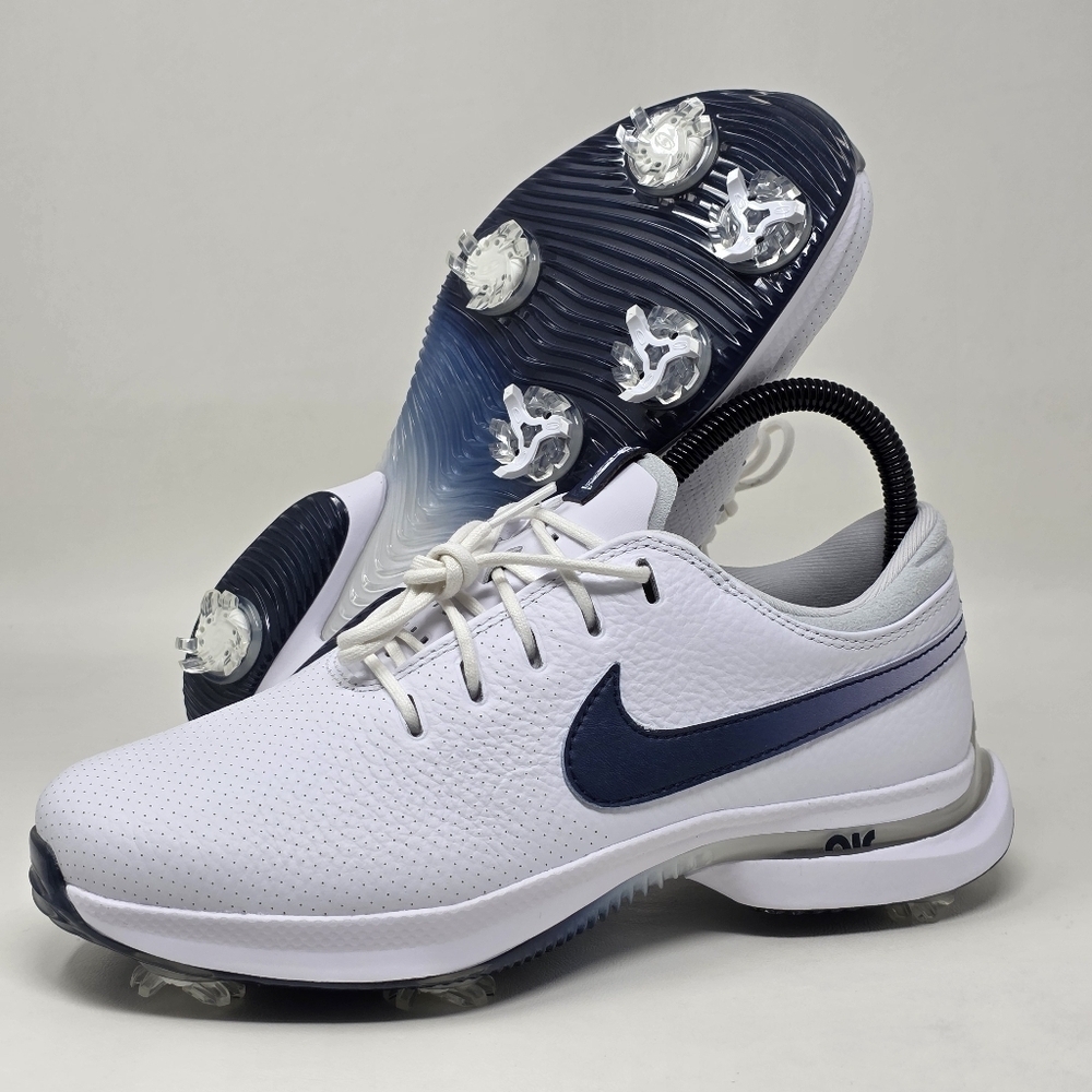 Nike Air Zoom Victory Tour 3 White Navy Blue FQ3273-106 Golf Cleats Size 5.5 New